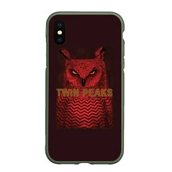 Чехол iPhone XS Max матовый Twin Peaks: Red Owl