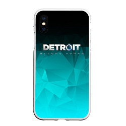 Чехол iPhone XS Max матовый Detroit: Become Human, цвет: 3D-белый