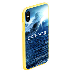 Чехол iPhone XS Max матовый God of War: Sea ​​rage, цвет: 3D-желтый — фото 2