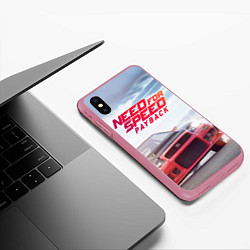 Чехол iPhone XS Max матовый Need for Speed: Payback, цвет: 3D-малиновый — фото 2