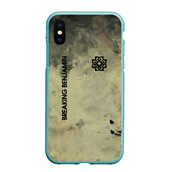 Чехол iPhone XS Max матовый Breaking Benjamin, цвет: 3D-мятный