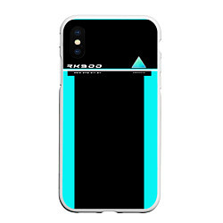 Чехол iPhone XS Max матовый Detroit: RK900, цвет: 3D-белый