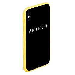 Чехол iPhone XS Max матовый ANTHEM: Black Style, цвет: 3D-желтый — фото 2