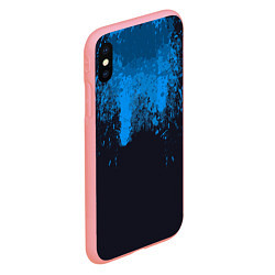 Чехол iPhone XS Max матовый Android Blood: Blue, цвет: 3D-баблгам — фото 2