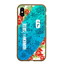 Чехол iPhone XS Max матовый Rainbow Six: Sunsplash Pack, цвет: 3D-коричневый