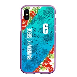 Чехол iPhone XS Max матовый Rainbow Six: Sunsplash Pack, цвет: 3D-фиолетовый
