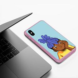 Чехол iPhone XS Max матовый XXXTentacion Kid, цвет: 3D-розовый — фото 2