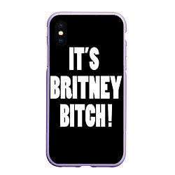 Чехол iPhone XS Max матовый It's Britney Bitch, цвет: 3D-светло-сиреневый