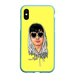 Чехол iPhone XS Max матовый Joji Love, цвет: 3D-мятный