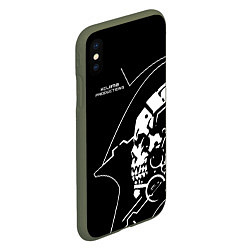 Чехол iPhone XS Max матовый Ludens Kojima Productions, цвет: 3D-темно-зеленый — фото 2