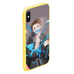 Чехол iPhone XS Max матовый Connor Pain, цвет: 3D-желтый — фото 2