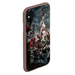 Чехол iPhone XS Max матовый God of War, цвет: 3D-коричневый — фото 2