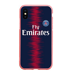 Чехол iPhone XS Max матовый FC PSG: Neymar 18-19, цвет: 3D-баблгам