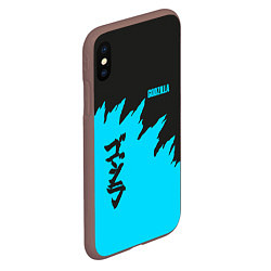 Чехол iPhone XS Max матовый GODZILLA, цвет: 3D-коричневый — фото 2