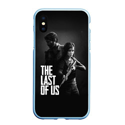 Чехол iPhone XS Max матовый The Last of Us: Black Style, цвет: 3D-голубой