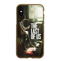 Чехол iPhone XS Max матовый The Last of Us: Guitar Music, цвет: 3D-коричневый