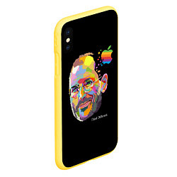Чехол iPhone XS Max матовый Think Different, цвет: 3D-желтый — фото 2