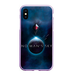 Чехол iPhone XS Max матовый No Man’s Sky: Dark Space, цвет: 3D-сиреневый