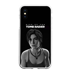 Чехол iPhone XS Max матовый Rise if The Tomb Raider, цвет: 3D-белый