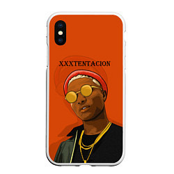 Чехол iPhone XS Max матовый XXXtentacion king, цвет: 3D-белый