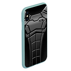 Чехол iPhone XS Max матовый Soldier N7, цвет: 3D-мятный — фото 2