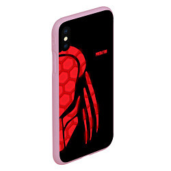 Чехол iPhone XS Max матовый Predator: Red Light, цвет: 3D-розовый — фото 2