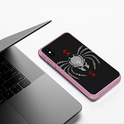 Чехол iPhone XS Max матовый Predator Spider, цвет: 3D-розовый — фото 2