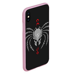 Чехол iPhone XS Max матовый Predator Spider, цвет: 3D-розовый — фото 2