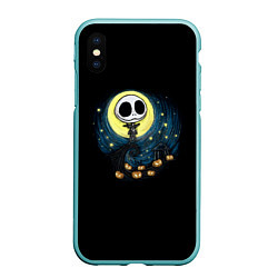 Чехол iPhone XS Max матовый The Nightmare Before Christmas, цвет: 3D-мятный