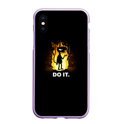 Чехол iPhone XS Max матовый Disenchantment: Do it, цвет: 3D-сиреневый