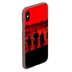 Чехол iPhone XS Max матовый RDR 2: Sunset, цвет: 3D-коричневый — фото 2