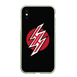 Чехол iPhone XS Max матовый Hentai: Black Heaven, цвет: 3D-салатовый