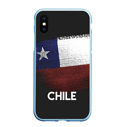 Чехол iPhone XS Max матовый Chile Style, цвет: 3D-голубой