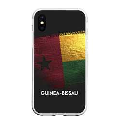 Чехол iPhone XS Max матовый Guinea-Bissau Style, цвет: 3D-белый