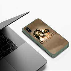 Чехол iPhone XS Max матовый Overlord Albedo, цвет: 3D-темно-зеленый — фото 2