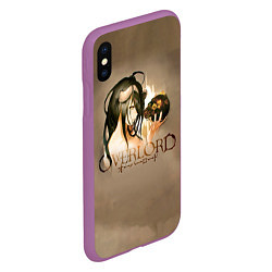 Чехол iPhone XS Max матовый Overlord Albedo, цвет: 3D-фиолетовый — фото 2