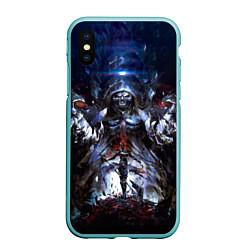 Чехол iPhone XS Max матовый Overlord, цвет: 3D-мятный