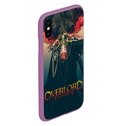 Чехол iPhone XS Max матовый Momonga Overlord, цвет: 3D-фиолетовый — фото 2