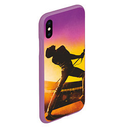 Чехол iPhone XS Max матовый Bohemian Rhapsody, цвет: 3D-фиолетовый — фото 2