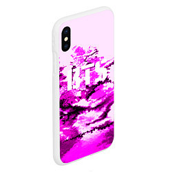 Чехол iPhone XS Max матовый BTS: Purple Style, цвет: 3D-белый — фото 2