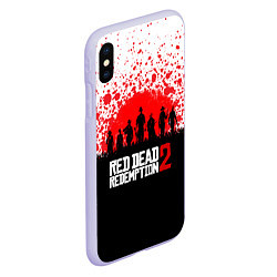 Чехол iPhone XS Max матовый RDR 2: Red Blood, цвет: 3D-светло-сиреневый — фото 2