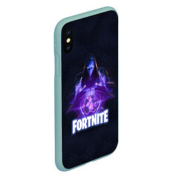 Чехол iPhone XS Max матовый Fortnite: Omen, цвет: 3D-мятный — фото 2