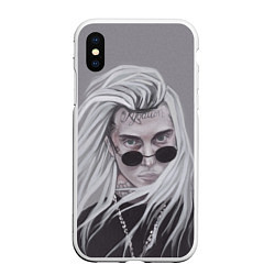 Чехол iPhone XS Max матовый Ghostemane, цвет: 3D-белый