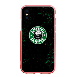 Чехол iPhone XS Max матовый Anteiku coffee sturbucks, цвет: 3D-баблгам