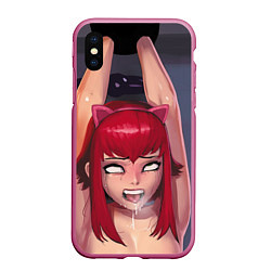 Чехол iPhone XS Max матовый Ahegao