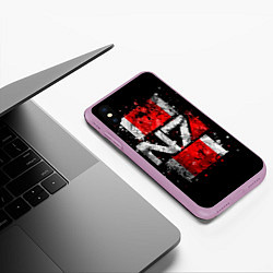 Чехол iPhone XS Max матовый Mass Effect N7, цвет: 3D-сиреневый — фото 2