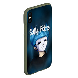 Чехол iPhone XS Max матовый Sally Face, цвет: 3D-темно-зеленый — фото 2