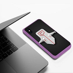 Чехол iPhone XS Max матовый Dota 2: Juggernaut, цвет: 3D-фиолетовый — фото 2