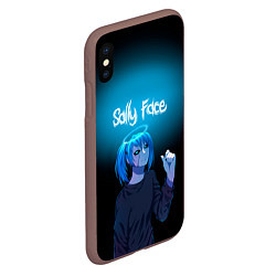 Чехол iPhone XS Max матовый Sally Face, цвет: 3D-коричневый — фото 2