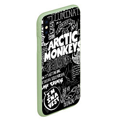 Чехол iPhone XS Max матовый Arctic Monkeys: I'm in a Vest, цвет: 3D-салатовый — фото 2